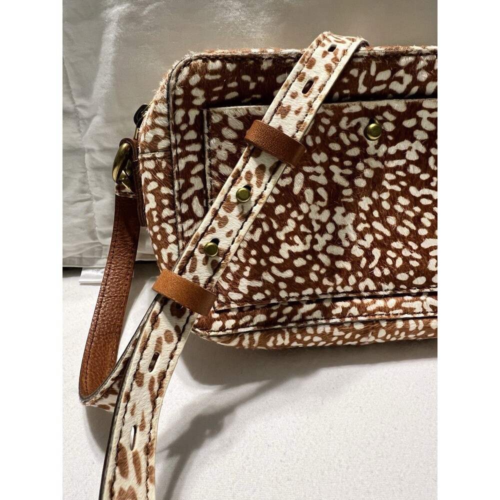 Madewell  The Transport Camera Bag Animal Spot Calf Hair Edition EUC - Picture 3 of 12